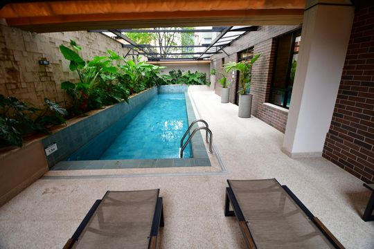 Área comum - Piscina de apartamento à venda com 1 quarto, 52m² em Cambuí, Campinas