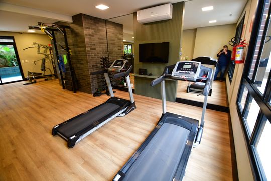 Área comum - Academia de apartamento à venda com 1 quarto, 52m² em Cambuí, Campinas