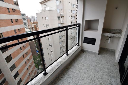Sala - Sacada de apartamento à venda com 1 quarto, 52m² em Cambuí, Campinas