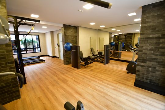 Área comum - Academia de apartamento à venda com 1 quarto, 52m² em Cambuí, Campinas