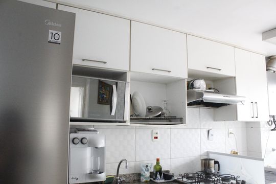 Cozinha de apartamento à venda com 2 quartos, 56m² em Pechincha, Rio de Janeiro