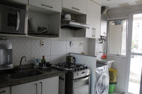 Cozinha de apartamento à venda com 2 quartos, 56m² em Pechincha, Rio de Janeiro