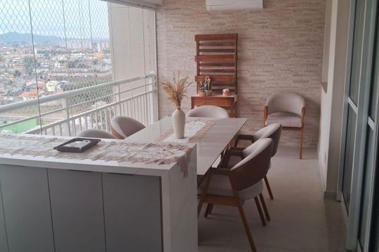 Varanda de apartamento à venda com 3 quartos, 116m² em Picanço, Guarulhos
