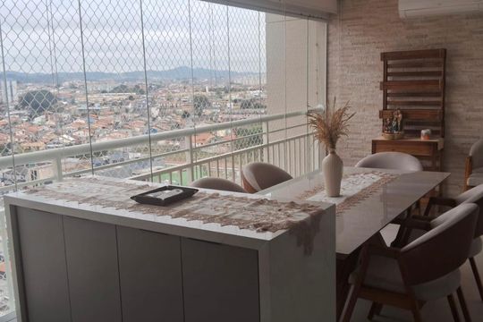 Varanda de apartamento à venda com 3 quartos, 116m² em Picanço, Guarulhos