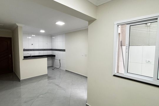 Sala - Sala de jantar de apartamento para alugar com 2 quartos, 55m² em Vila Assunção, Santo André