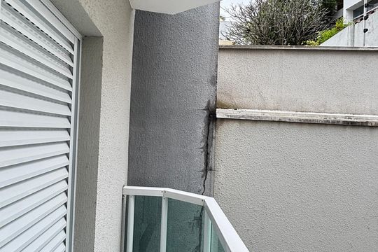 Quarto 1 Varanda de apartamento para alugar com 2 quartos, 55m² em Vila Assunção, Santo André
