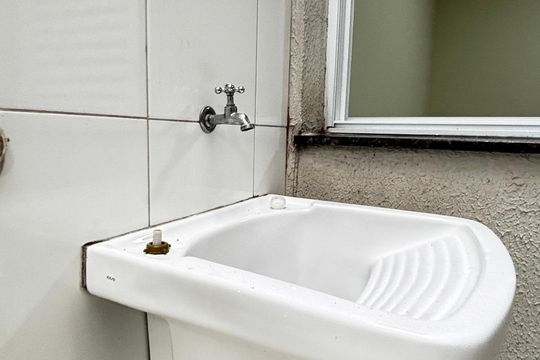Área de Serviço de apartamento para alugar com 2 quartos, 55m² em Vila Assunção, Santo André