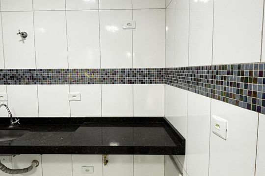 Cozinha de apartamento para alugar com 2 quartos, 55m² em Vila Assunção, Santo André
