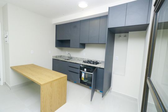 Cozinha de apartamento para alugar com 1 quarto, 52m² em Parque das Nações, Santo André