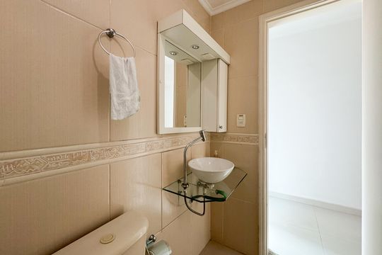 Banheiro - Suíte de apartamento à venda com 3 quartos, 85m² em Jardim do Mar, São Bernardo do Campo