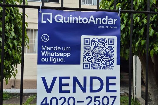 Placa de apartamento à venda com 2 quartos, 54m² em Campo Limpo, São Paulo
