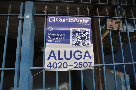 Placa instalada em 15/09/2026 com o código IMWU-716 de casa para alugar com 2 quartos, 60m² em Vila Paulistania, São Paulo