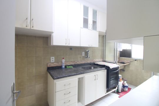 Cozinha de apartamento para alugar com 2 quartos, 51m² em Jardim Ubirajara, São Paulo