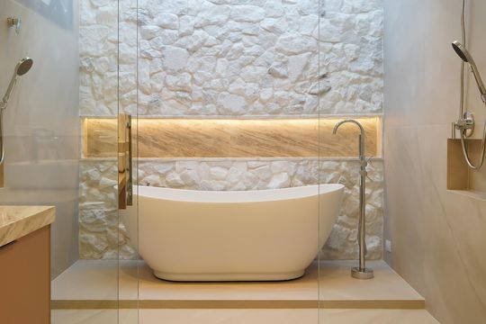 Banheiro de casa de condomínio à venda com 5 quartos, 516m² em Condomínio Melville (Tamboré), Santana de Parnaíba