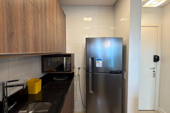 Cozinha  de apartamento para alugar com 1 quarto, 54m² em Jardim Silvestre, São Bernardo do Campo