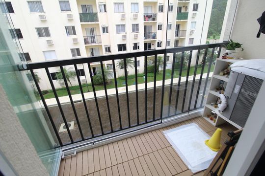 Sala - Varanda de apartamento à venda com 2 quartos, 51m² em Jacarepaguá, Rio de Janeiro