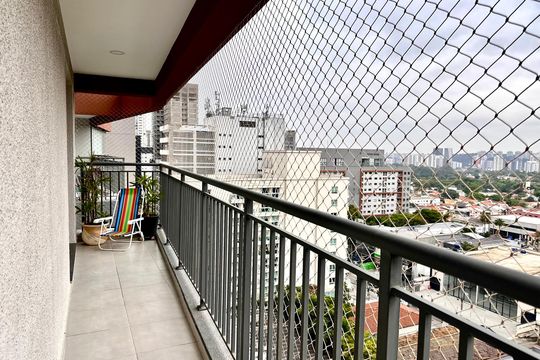 Varanda  de apartamento para alugar com 2 quartos, 57m² em Santo Amaro, São Paulo