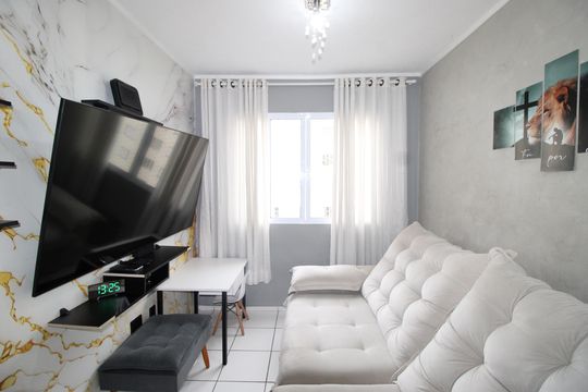 Sala de apartamento à venda com 2 quartos, 53m² em Jardim Brasilia, São Paulo