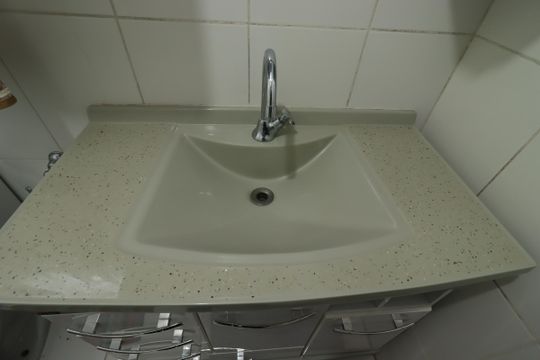 Banheiro - Pia de apartamento à venda com 2 quartos, 52m² em Parque Erasmo Assunção, Santo André