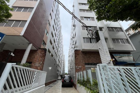 Fachada de apartamento para alugar com 1 quarto, 56m² em Gonzaga, Santos