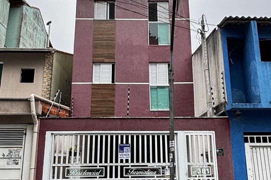 Fachada de apartamento à venda com 2 quartos, 100m² em Vila Bela Vista, Santo André