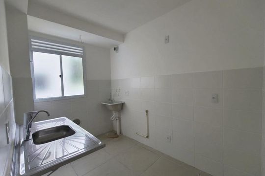 Cozinha de apartamento à venda com 2 quartos, 46m² em Vargem Pequena, Rio de Janeiro