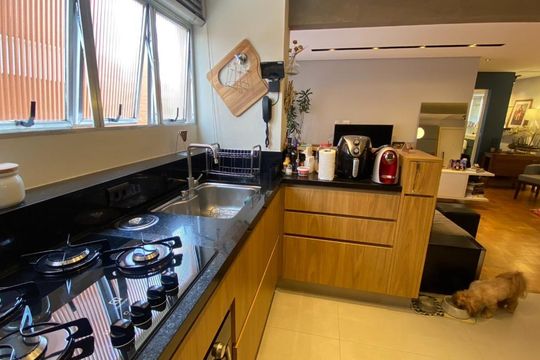 Cozinha de apartamento à venda com 2 quartos, 75m² em Vila Dom Pedro I, São Paulo