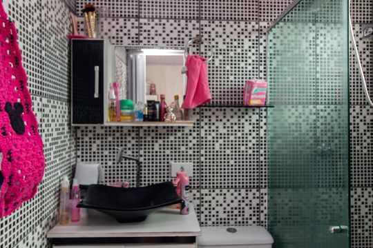 Banheiro de casa para alugar com 1 quarto, 300m² em Jardim Nazareth, São Paulo
