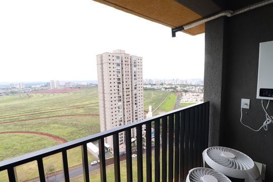 VARANDA de apartamento para alugar com 1 quarto, 44m² em Bonfim Paulista, Ribeirão Preto