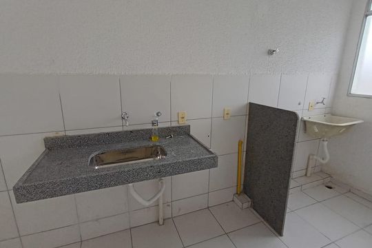 Cozinha de apartamento à venda com 2 quartos, 50m² em Campo Grande, Rio de Janeiro