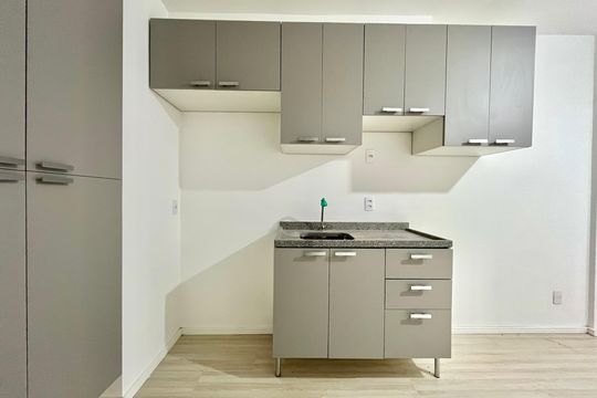 Cozinha de apartamento para alugar com 1 quarto, 26m² em Planalto Paulista, São Paulo