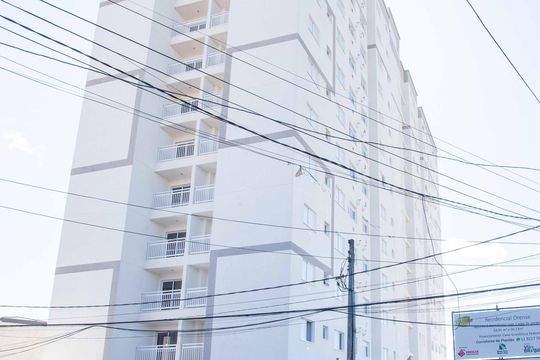 Fachada do Prédio de apartamento para alugar com 2 quartos, 44m² em Vila Maria Leonor, Diadema