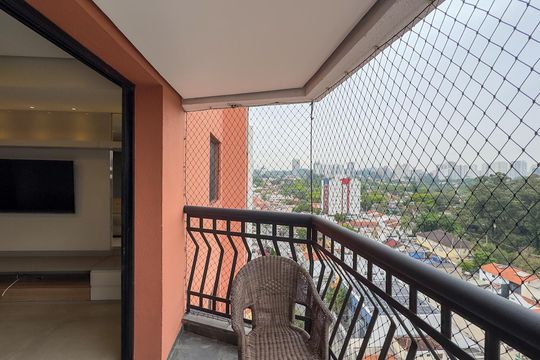 Sacada de apartamento à venda com 3 quartos, 100m² em Chácara Santo Antônio (zona Sul), São Paulo