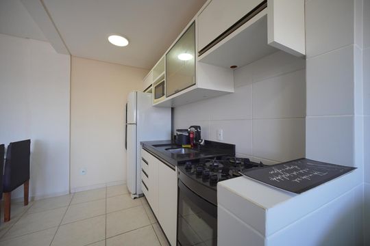 Cozinha de apartamento para alugar com 1 quarto, 47m² em Jardim Cidade de Florianopolis, São José