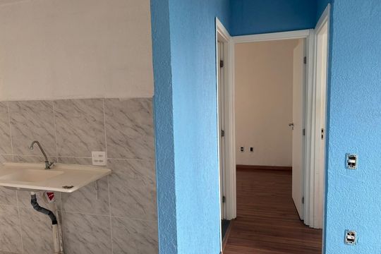 Cozinha de apartamento para alugar com 2 quartos, 42m² em Estância Velha, Canoas
