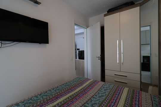 Quarto de apartamento à venda com 1 quarto, 29m² em Socorro, São Paulo