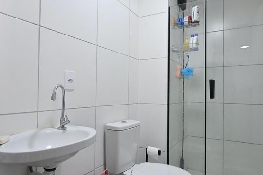 Banheiro de apartamento para alugar com 2 quartos, 37m² em Vila Andrade, São Paulo