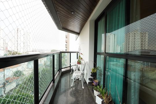 Varanda da Sala 1 de apartamento à venda com 4 quartos, 200m² em Ipiranga, São Paulo
