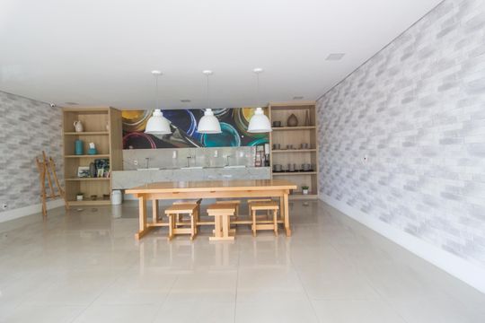 Área comum de apartamento à venda com 3 quartos, 136m² em Centro Empresarial Tamboré, Santana de Parnaíba