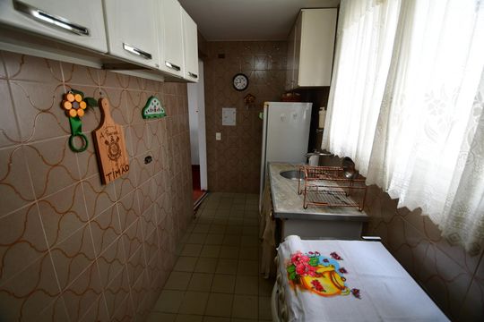 Cozinha de apartamento para alugar com 1 quarto, 41m² em Centro, Campinas