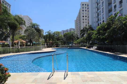 Área comum - Piscina de apartamento para alugar com 2 quartos, 51m² em Recreio dos Bandeirantes, Rio de Janeiro