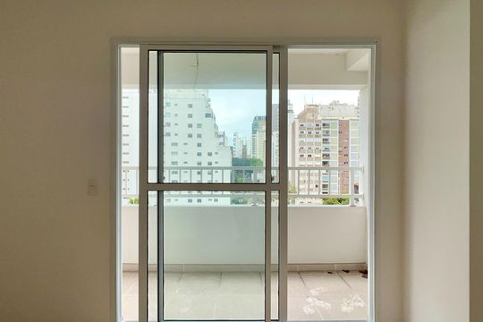 Varanda de kitnet/studio para alugar com 1 quarto, 30m² em Jardim Paulista, São Paulo