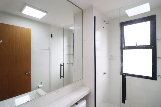 Banheiro Social de apartamento para alugar com 2 quartos, 48m² em Grand Ville, Uberlândia