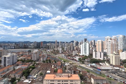 Vista do Quarto 1 de apartamento para alugar com 1 quarto, 52m² em Campo Grande, Santos