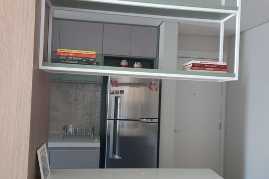 Cozinha de apartamento à venda com 1 quarto, 49m² em Pinheiros, São Paulo