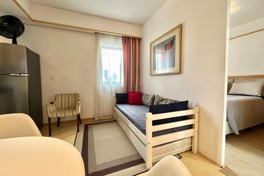 Sala de apartamento à venda com 1 quarto, 26m² em Vila Clementino, São Paulo