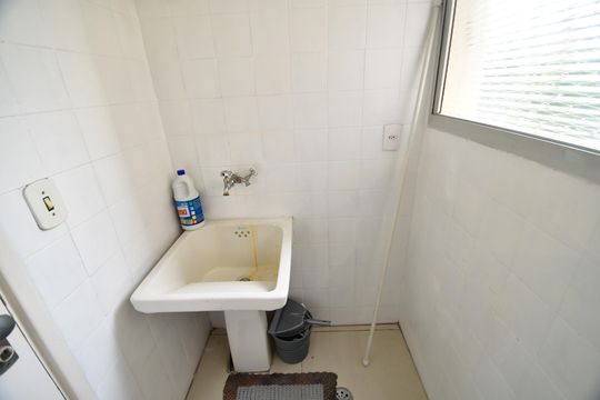 Área de Serviço de apartamento à venda com 1 quarto, 52m² em Cambuí, Campinas