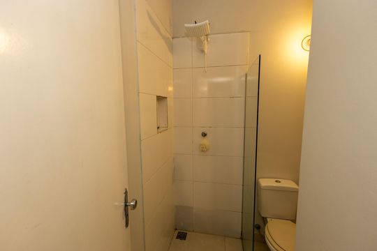 Banheiro da Suíte 1 de kitnet/studio para alugar com 1 quarto, 20m² em Santo Antônio, Belo Horizonte