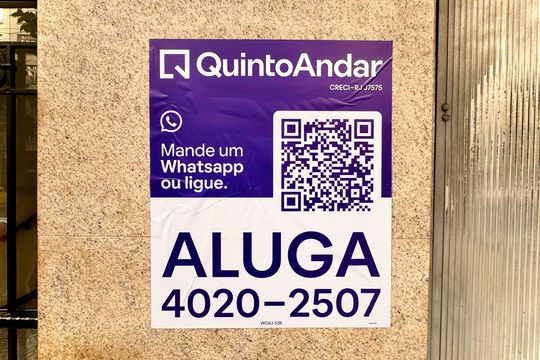 Placa de apartamento para alugar com 3 quartos, 91m² em Copacabana, Rio de Janeiro