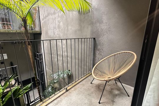 Varanda de apartamento para alugar com 1 quarto, 36m² em Brooklin, São Paulo